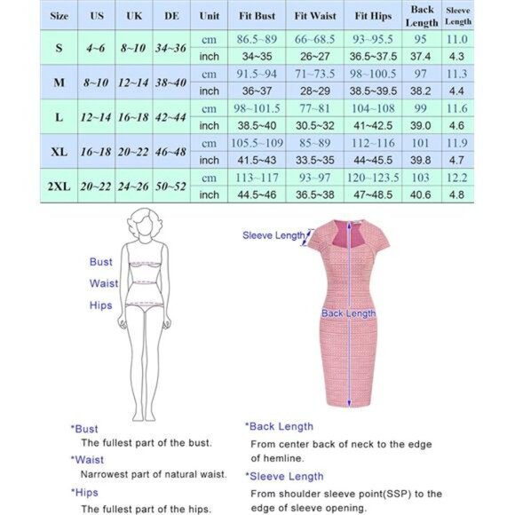 Women Pink‎ Pencil Maxi Formal Office Attire Bodycon Elegant Cap Sleeve Dress - Picture 6 of 6